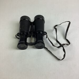 Vintage Black Binoculars With Strap